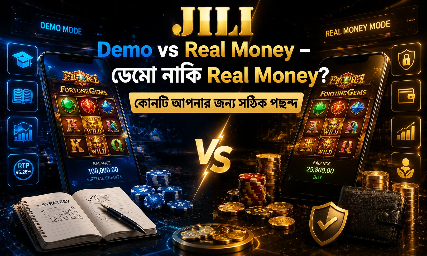 JILI Demo vs Real Money – কোনটি আপনার জন্য সঠিক? 2026