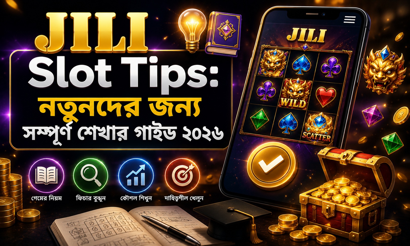 JILI Slot Tips: নতুনদের জন্য সম্পূর্ণ শেখার গাইড ২০২৬